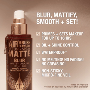 Charlotte Tilbury New! Airbrush Flawless Finish Setting Spray Matte 100ml